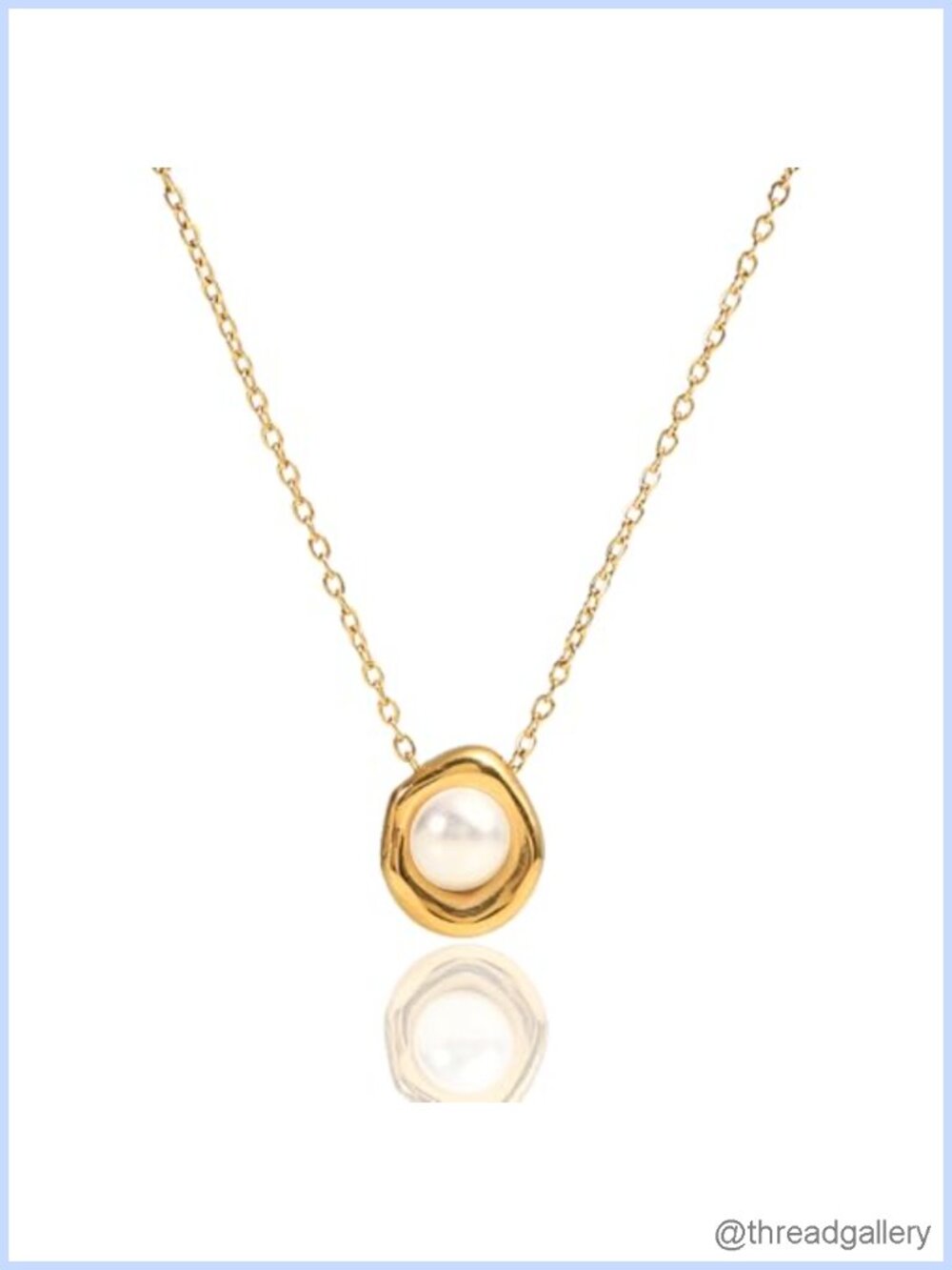 Unisex Celestial Gold Pendant Necklace Stainless Steel Chain